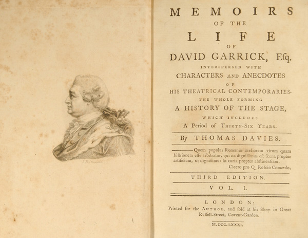 Memoirs of the Life of David Garrick