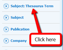 Subject: Thesaurus Term link